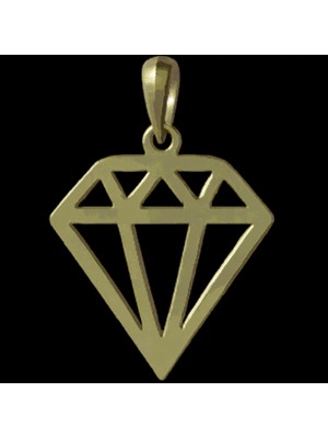 TabiTela 8 ayar altın kolye ucu elmas GM6632 1 gr