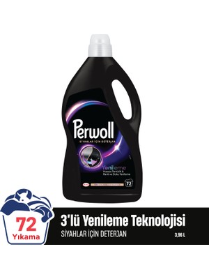 Perwoll Siyahlar & Koyu Renkliler Hassas Bakım Sıvı Çamaşır Deterjanı 3.96L (72 Yıkama)