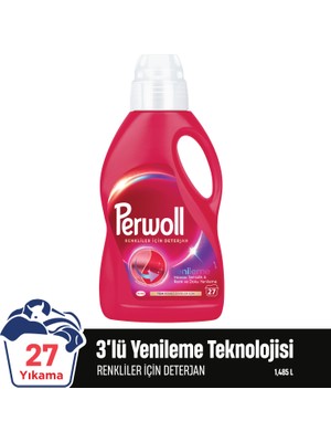 Perwoll Renkliler Hassas Bakım Sıvı Çamaşır Deterjanı  1485 ml (27 Yıkama)