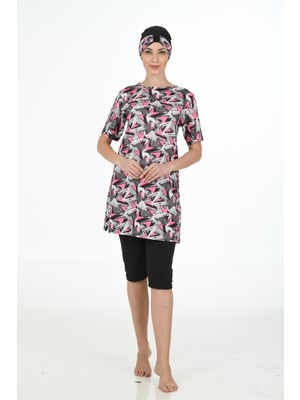 Yarım Kapalı Likralı Tesettür Mayo 3366