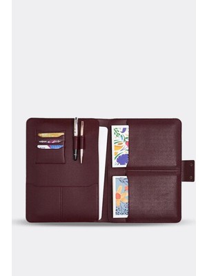 Morca Macbook Air Pro 13-14 Inç Organizer Evrak & Laptop & Tablet Çantası Bordo Naturel