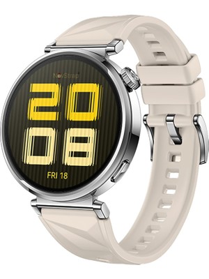 NovStrap Huawei Watch Gt6 41mm Gt4 41mm Gt5 41mm ile Uyumlu Kordon (18mm Pimli) Lansman Prizma Silikon Kayış
