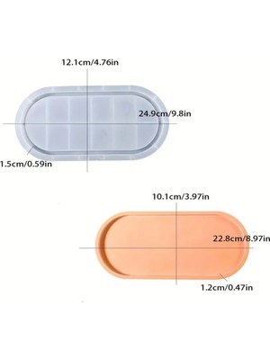 Büyük Oval Tabanlık No:2 Silikon Kalıp (S885)