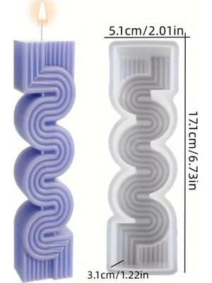 Zig Zag Mum Silikon Kalıp (BÜYÜK)(S836)