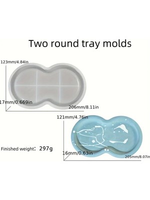 Küçük Şekilli Tepsi Silikon Kalıp (S794)