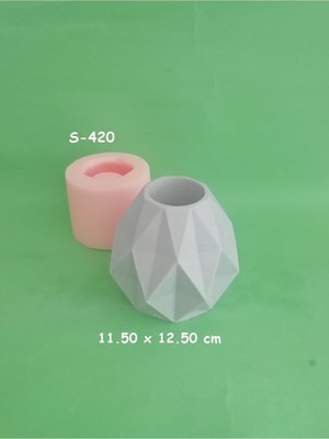 Geometrik Vazo Silikon Kalıp