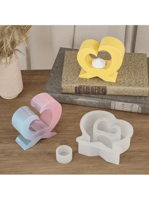 Kalpli Ayaklı Mum Tutucu Silikon Kalıp (S880)