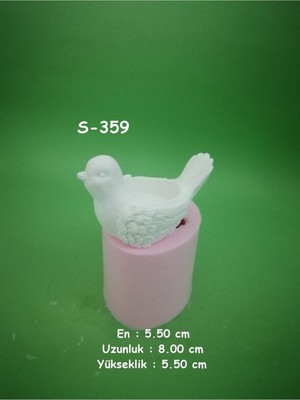 Kuş Mumluk Silikon Kalıp