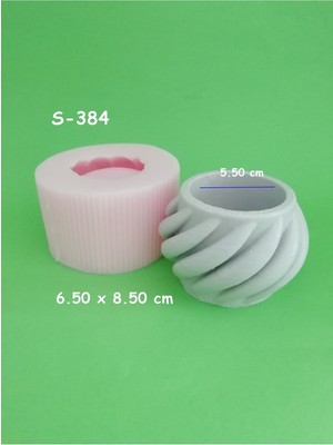 Sarmal Saksı Silikon Kalıp