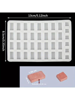 Mini Tuğla Silikon Kalıp (S787)