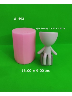 Oturan Adam Saksı - 3 Silikon Kalıp