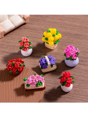 Mini Yedili Çiçek Buketi Silikon Kalıp (S817)