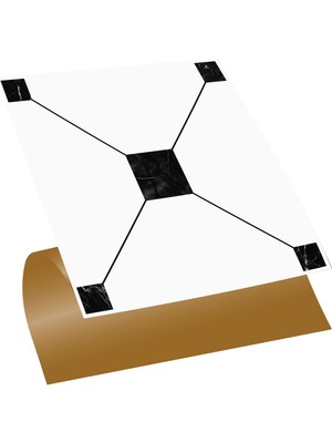 Kendinden Yapışkanlı Siyah Geometrik Desenli Pvc Karo 30X30 cm (33 Adet) 3m2