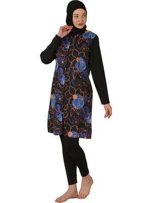 Tam Kapalı Paraşüt Kumaş Tesettür Mayo 3440