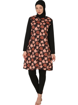 Fantasy Tam Kapalı Tesettür Mayo Su İticilikli Polyester Kumaşla Yazlık 3436