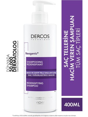 ASF Store Vichy Dercos Neogenic Şampuan Hacim Veren Şampuan 400 ml
