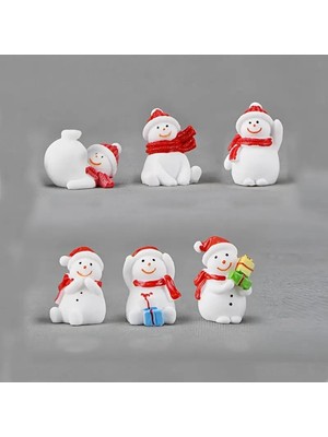 6 Parça Minyatür Noel Figür Seti (S791)