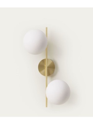 Mylights  Ikili Eskitme  Rustik Opal Camlı  Aplik Tavan Avize  Duvar Lambası