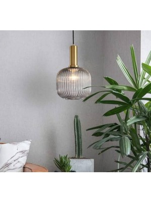 Mylights Füme tekli cam sarkıt avize Mat gold eskitme kaplama detay süs Rustik Vintage Füme 20CM yatak başı avize yatak odası çocuk odası otel kafe ofis AVM aydınlatma modern mimari caö avize