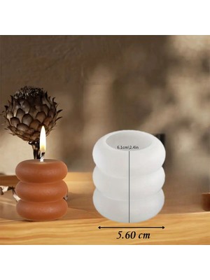 Halkalı Mum Orta Silikon Kalıp (S910)