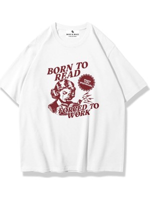 Unisex Oversize Born To Read T-Shirt