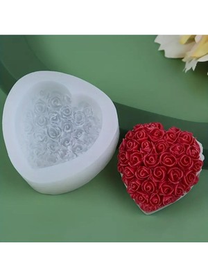 Güllü Kalp Silikon Kalıp (S770)