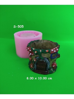 Kütük Saksı Silikon Kalıp