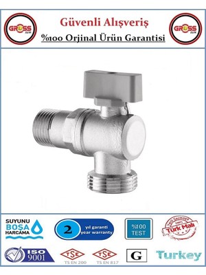 Şahinler Küresel Çamaşır, Bulaşık Makina Musluğu - %100 Prinç - 2 Yıl Garanti - Orjinal Ürün