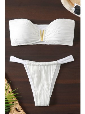 V Metalli Brazilian Straplez Bikini