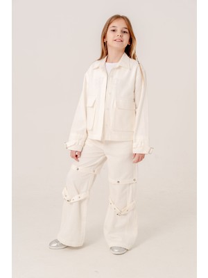 Kız Çocuk Şort Keten Pantolon 2568