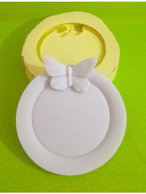 Kelebekli Çay Tabağı Silikon Kalıp