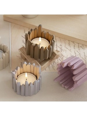 Anka Hobi Market Kristal Mumluk Silikon Kalıp Beyaz Renk Şık Tasarım