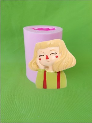 Hayalet Kız Saksı No:4 Silikon Kalıp