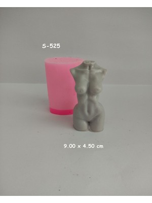 Kadın Siluet Mum Kalıbı Silikon Kalıp