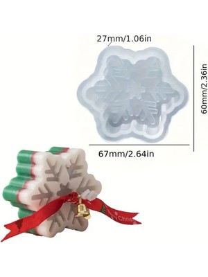 Kar Tanesi Mum Silikon Kalıp (S810)