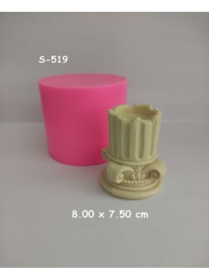 Sütun Mum Silikon Kalıp.