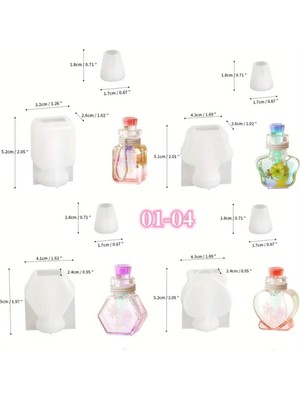 Dörtlü Şişe Silikon Kalıp (S819)