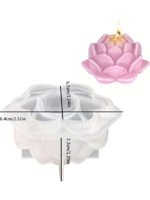 Küç.lotus Çiçeği No:2 Silikon Kalıp (S874)