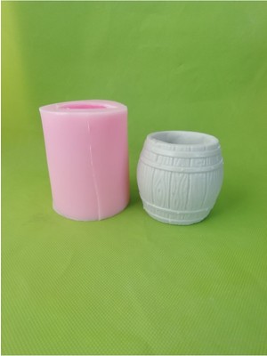 Fıçı Saksı Silikon Kalıp