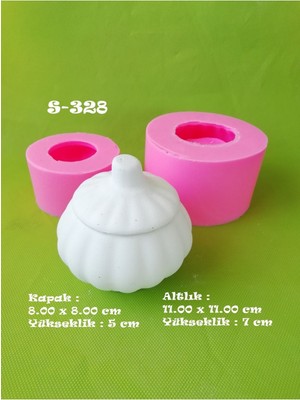 Kapaklı Kabak Baharatlık Silikon Kalıp