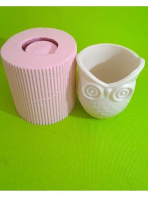 Baykuşlu Saksı Silikon Kalıp