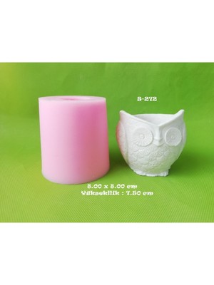 Baykuş Saksı No:2 Silikon Kalıp