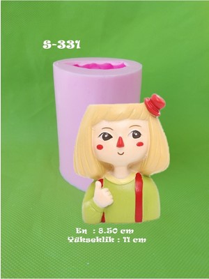 Hayalet Kız Saksı No:2 Silikon Kalıp