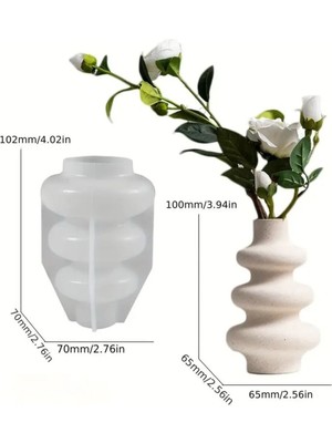 Halkalı Vazo Silikon Kalıp (S867)