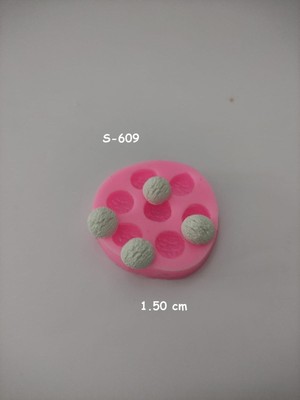 7 Li Mini Yarım Kurabiye Silikon Kalıp