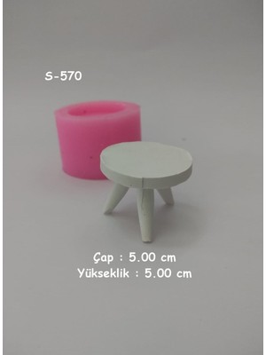 Ayaklı Saksı Altlığı (Orta) Silikon Kalıp