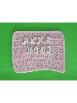 Alfabe (Büyük ve Küçük Harf) Silikon Kalıp