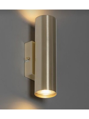 Demet Habek Mylights  Gunisigi LED Ampullü Çift Yonlu Inox LED Aplik Duvar Aplik Gece Lambası