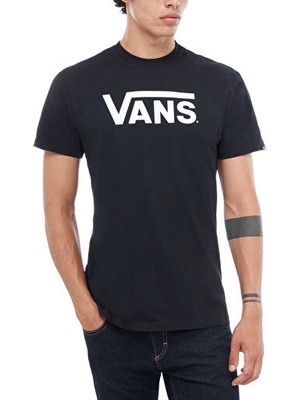 Vans Unisex Siyah/Beyaz Spor T-Shirt Yumuşak Kumaş ve Nefes Alabilir Tasarım ile Rahatlık