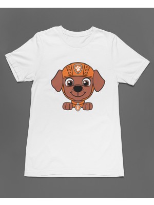 Bumeta Turuncu Takım Lideri Zuma Paw Patrol Unisex Tişört T-Shirt